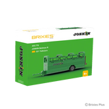 BRIXIES Plus Joskin Betimax building set in its green JOSKIN branded retail box with the completed livestock trailer pictured on the front