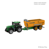 BRIXIES Plus Joskin Trans-KTP connected to a green Deutz tractor for display, with the tractor marked as not included