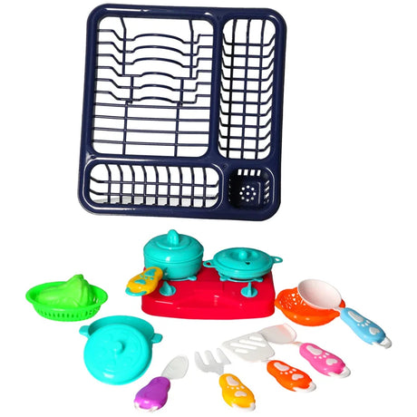 Accessories from Junior Chef My Kitchen Playset with hob, pots, and cutlery – Ireland