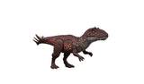 Jurassic World Wild Roar Metriacanthosaurus with brown body, red markings and raised back spines