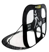 Kickmaster Large Goal side view showing scoring panel and support straps – Ireland