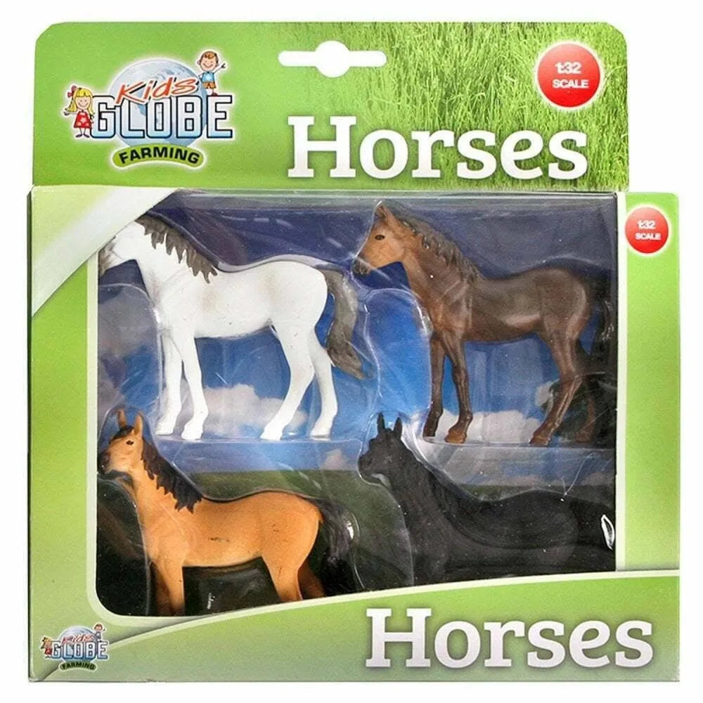 Kids Globe 1:32 Farming Horses boxed set with assorted horse figures inside