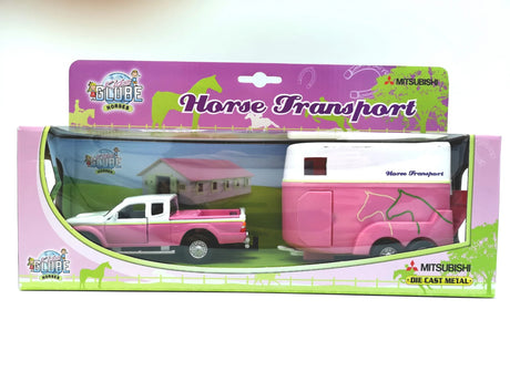 Kids Globe Pink Anemone Horse Transport die-cast vehicle boxed with trailer Ireland
