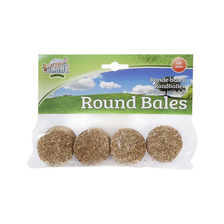 Kids Globe Round Bales 4 pack 1:32 scale toy accessory in retail packaging Ireland