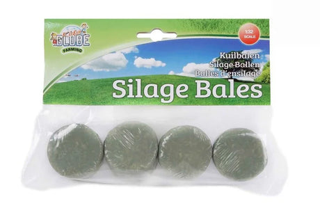 Kids Globe Silage Bales 4 pack 1:32 scale plastic-wrapped toy accessory Ireland