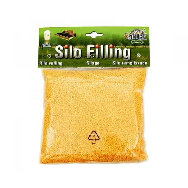 Text: Kids Globe Silo Filling 500g toy maize for 1:32 scale farm play Ireland