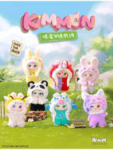 Kimmon Dreams of the Wilderness plush collection displayed together on grass background showing all character designs