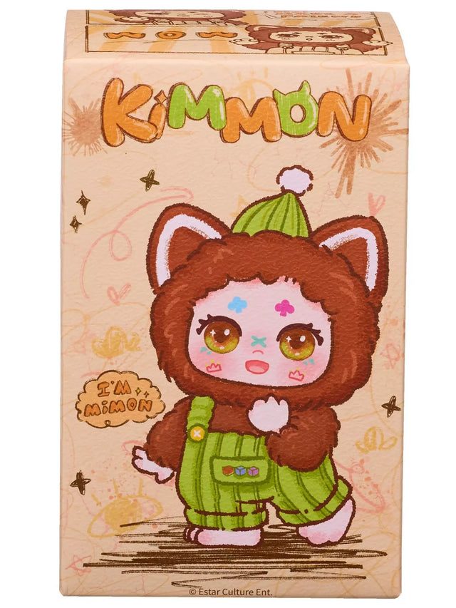 Kimmon Mimon Mystery Box packaging featuring illustrated plush character design and playful branding in Ireland