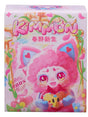 Kimmon Spring New Growth mystery box packaging with pink floral artwork and illustrated plush character holding a heart