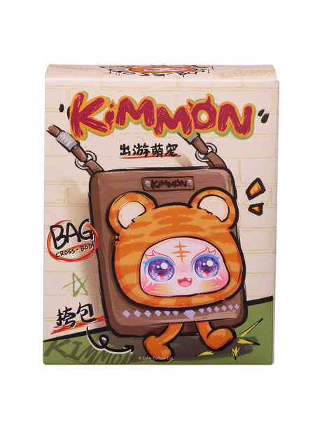 Kimmon Travel Cute Pet cross body bag mystery box packaging with cartoon character artwork