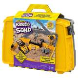 Kinetic Sand Construction Site box packaging with crane, wrecking ball, and truck toys in Ireland.