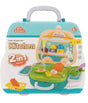 Kitchen Play House Set 2 in 1 with carry case and toy food accessories – Ireland