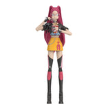 KPop Demon Hunters HUNTR/X Mira Action Figure holding chopsticks and a ramyeon cup in her How It's Done outfit
