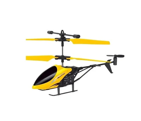 Yellow Lead Honor RC helicopter side view close-up – Ireland