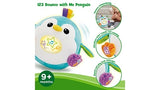 LeapFrog 123 Bounce with Me Penguin back of packaging showing features and 9 plus months icon