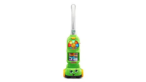 LeapFrog Pick Up & Count Vacuum front view with coloured panels and beads – Ireland.