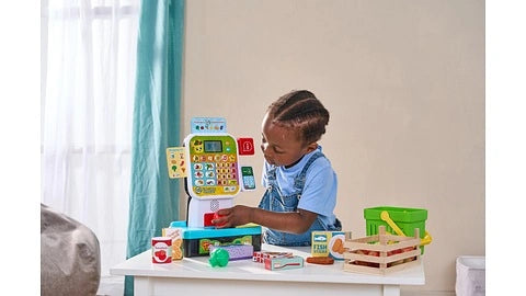LeapFrog Scan & Learn Checkout with included shopping basket, food items, play cash and bank card