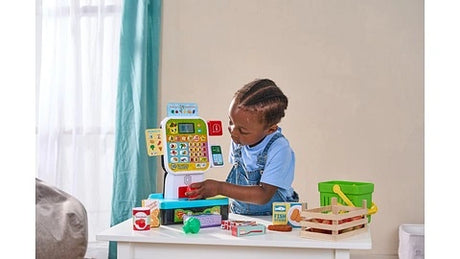 LeapFrog Scan & Learn Checkout with included shopping basket, food items, play cash and bank card