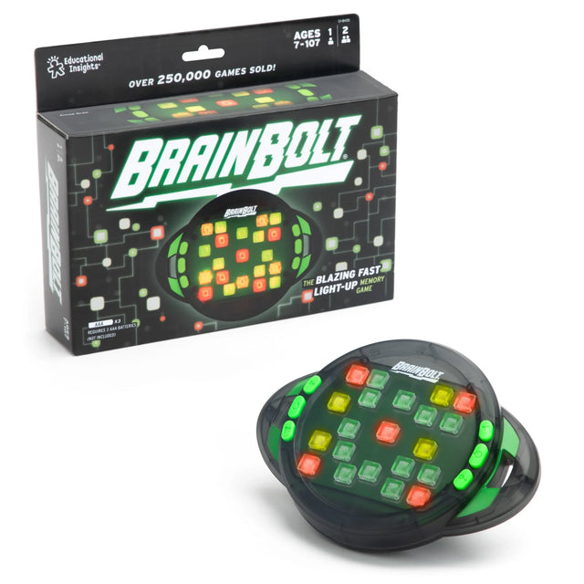 Learning Resources BrainBolt game with retail box packaging