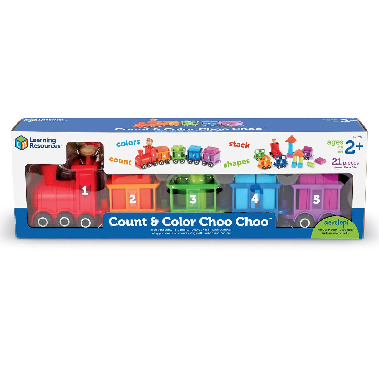 Learning Resources Count and Colour Choo Choo retail box