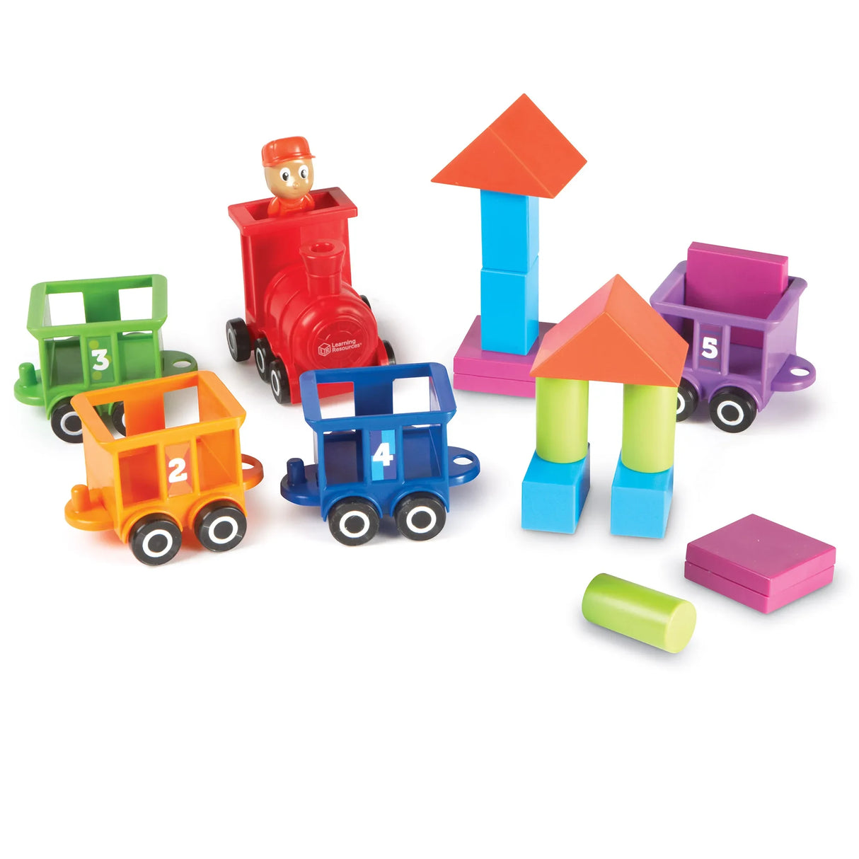 Learning Resources Count and Colour Choo Choo train with blocks