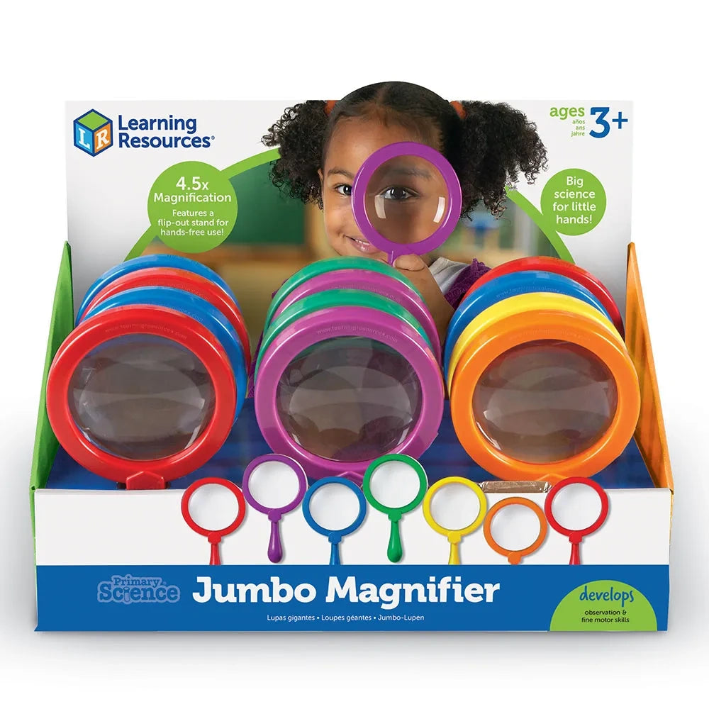 Learning Resources Jumbo Magnifier display box with assorted colours