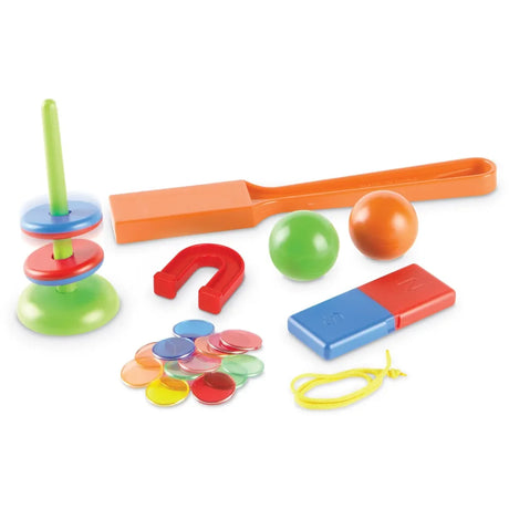 Contents of Learning Resources Magnet Movers set with magnets and counters – Ireland