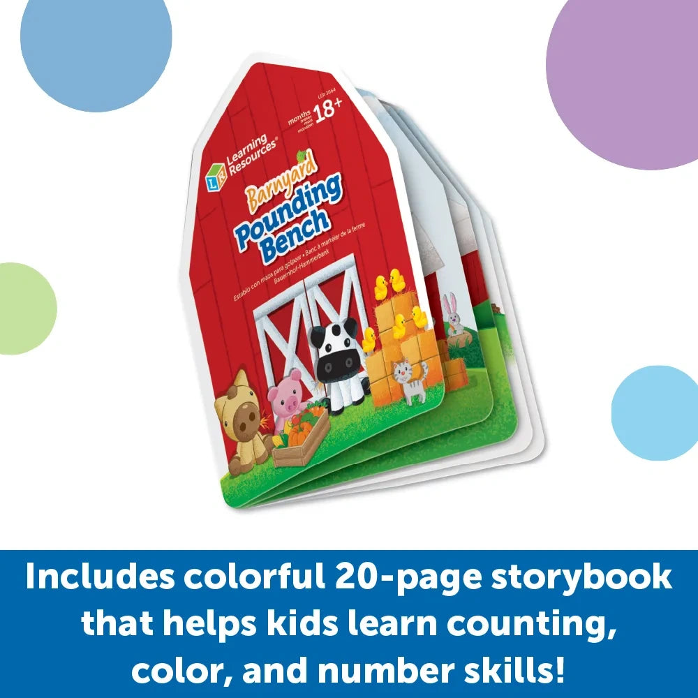 Learning Resources Peeksville Barnyard Pounding Bench storybook guide