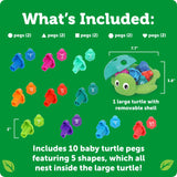 Learning Resources Seymour the Counting Shapes Sea Turtle contents graphic