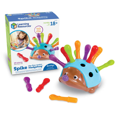 Spike the Hedgehog toy with colourful quills and retail box shown – Ireland