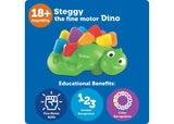 Learning Resources Steggy the Fine Motor Dino educational benefits graphic