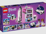 Back of LEGO Olivia’s Space Academy box 41713 showing shuttle, lab, and classroom – Ireland