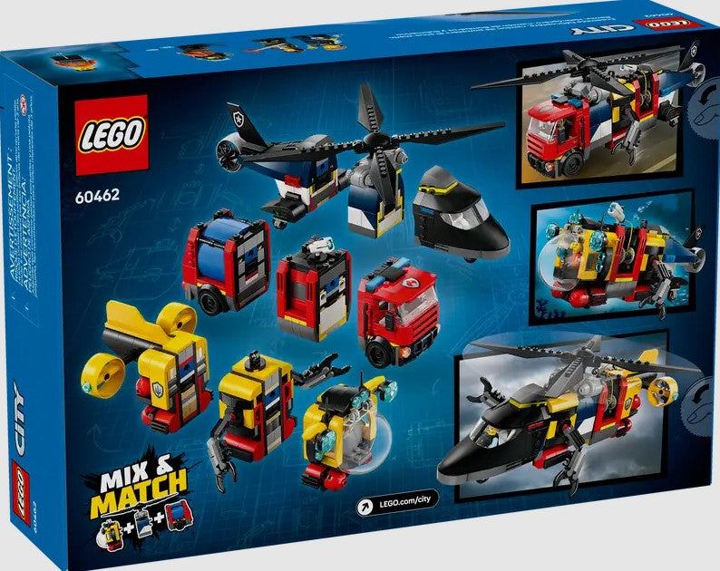 LEGO 60462 box back with alternate vehicle combinations Ireland