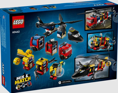 LEGO 60462 box back with alternate vehicle combinations Ireland