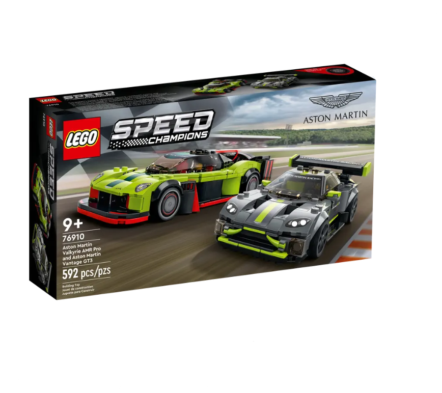 Lego Speed Champions Aston Martin Valkyrie AMR Pro and Aston Martin Vantage GT3 - 76910