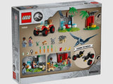Back of LEGO Baby Dinosaur Rescue Center 76963 box Ireland