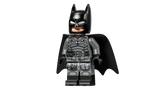 LEGO Batman minifigure with black cape and printed suit detail from The Batman Batmobile 76332 set