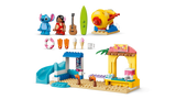 LEGO Beach Fun with Lilo & Stitch set with Lilo and Stitch figures, slide, rocket ride, surfboard, shops and beach accessories