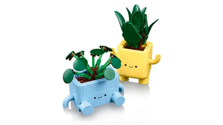 LEGO Botanicals Happy Plants 10349 display with cute plant figures Ireland