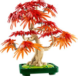 LEGO Botanicals Japanese Red Maple Bonsai Tree 10348 full build with red foliage Ireland