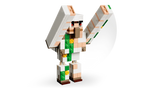 LEGO Minecraft iron golem figure with raised arms