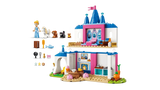 LEGO Cinderella Animal Friends Castle set lineup with castle, Cinderella figure, animal figures and small accessories