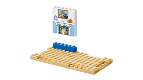 LEGO Starter Brick base and wall pieces for the Cinderella Animal Friends Castle set