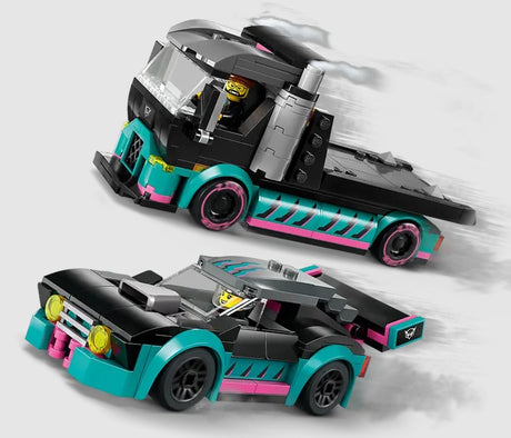 LEGO City 60406 separate race truck and race car in motion Ireland