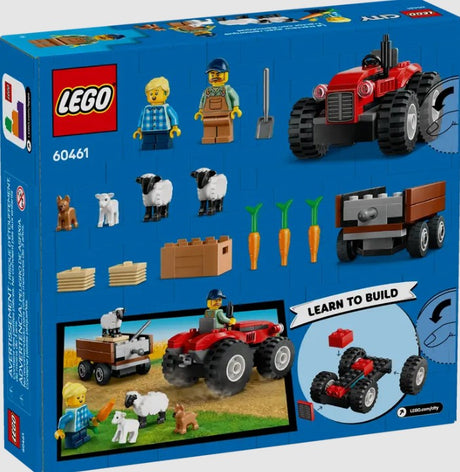 LEGO City Tractor Set Back of Box with Components – 60461 – Ireland