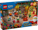 LEGO City Advent Calendar 2026 box showing Santa, elves, a snowman, reindeer and festive mini builds