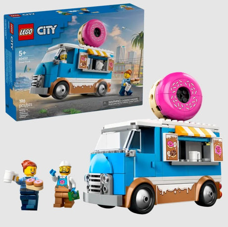 LEGO City Donut Truck 60452 box and complete build with minifigures in Ireland