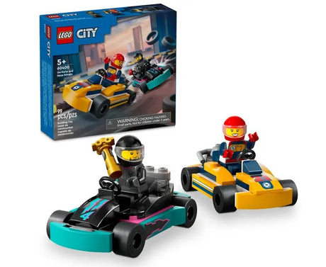 LEGO City Go-Karts and Race Drivers 60400 front box packaging Ireland