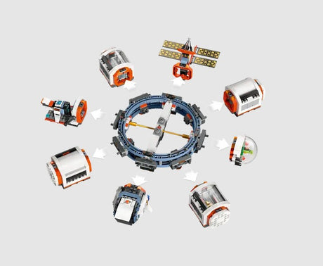 LEGO City Modular Space Station 60433 with detachable module arrows shown – Ireland