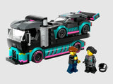 LEGO City Race Car and Car Carrier Truck 60406 set with two vehicles and minifigures Ireland